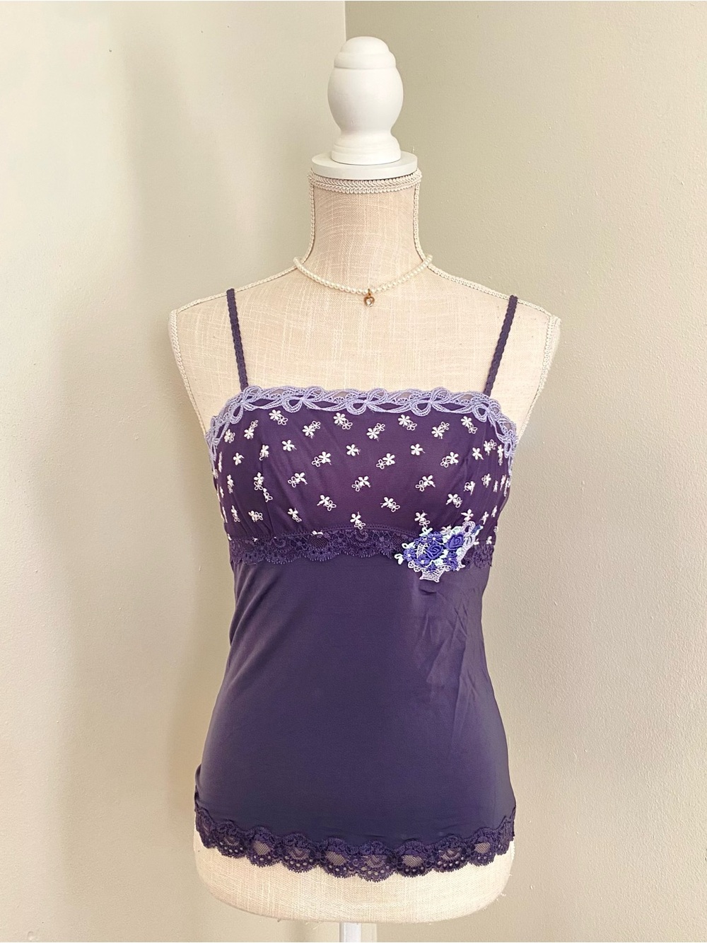 Purple Lace Japanese Camisole